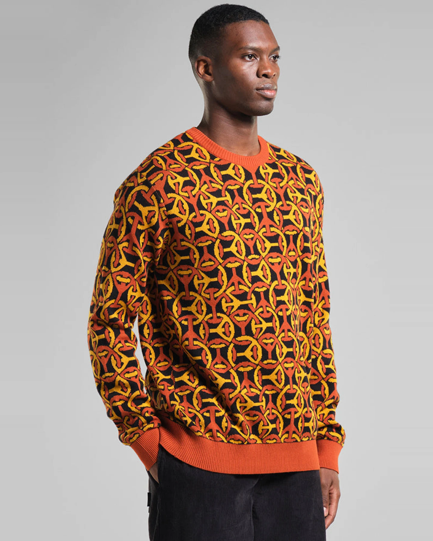 DEDICATED Herren vegan Sweatshirt Mora Peace Multicolor – Ansicht 2