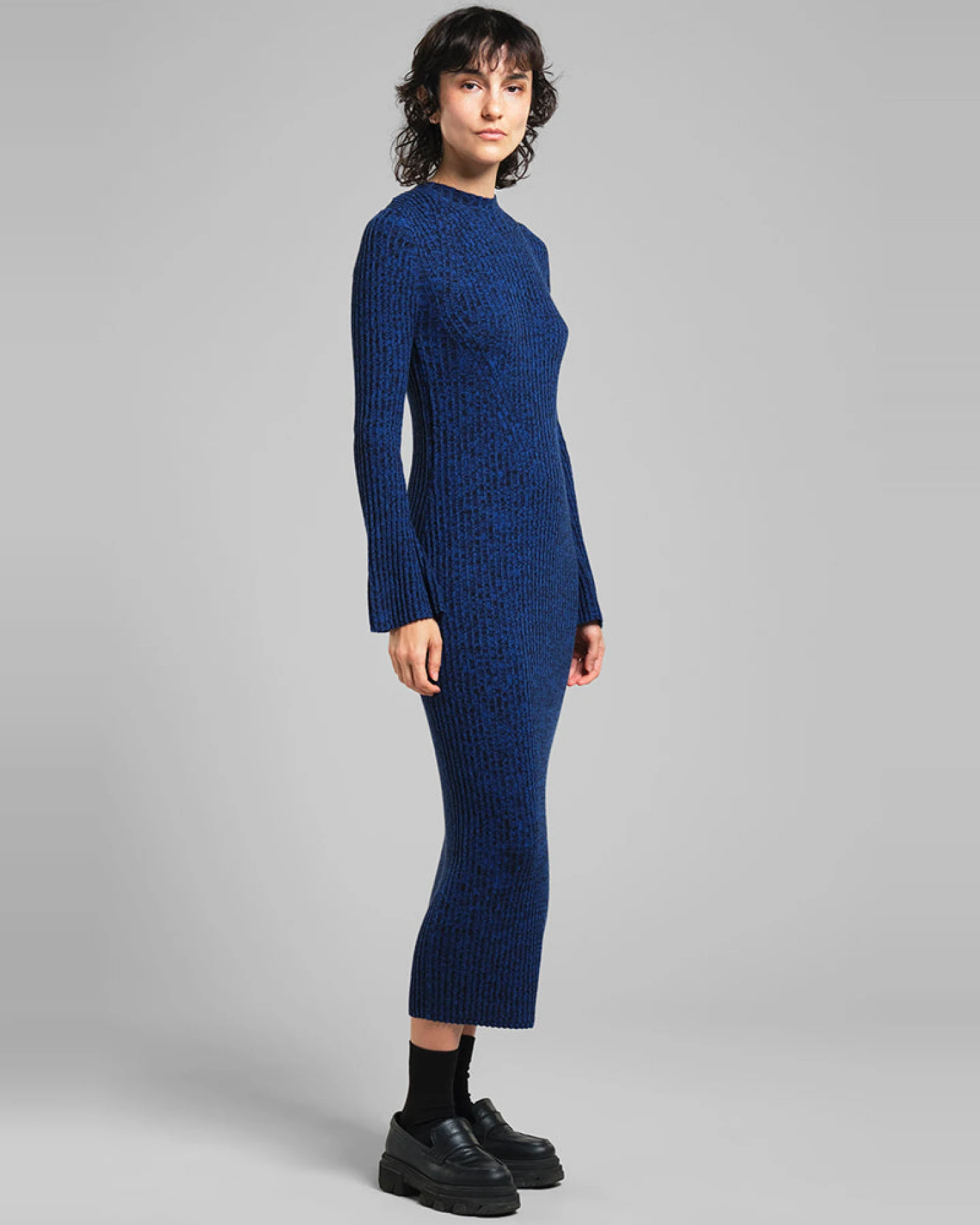 DEDICATED Damen vegan Kleid Vamlingbo Blau – Ansicht 2
