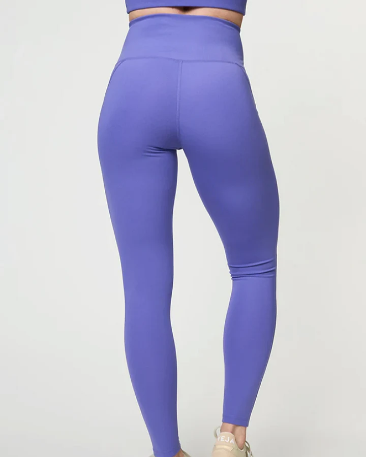 Girlfriend Collective Damen vegan Leggings Compressive High-Rise Wild Iris