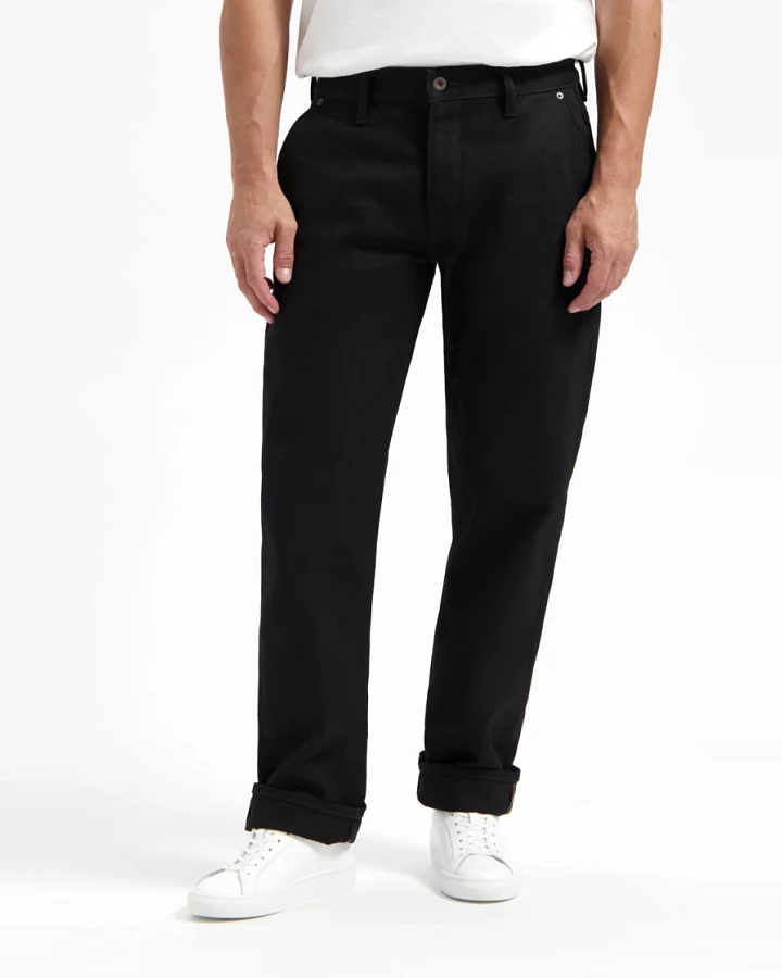 Kuyichi Herren vegan Hose Sterling Chino Schwarz