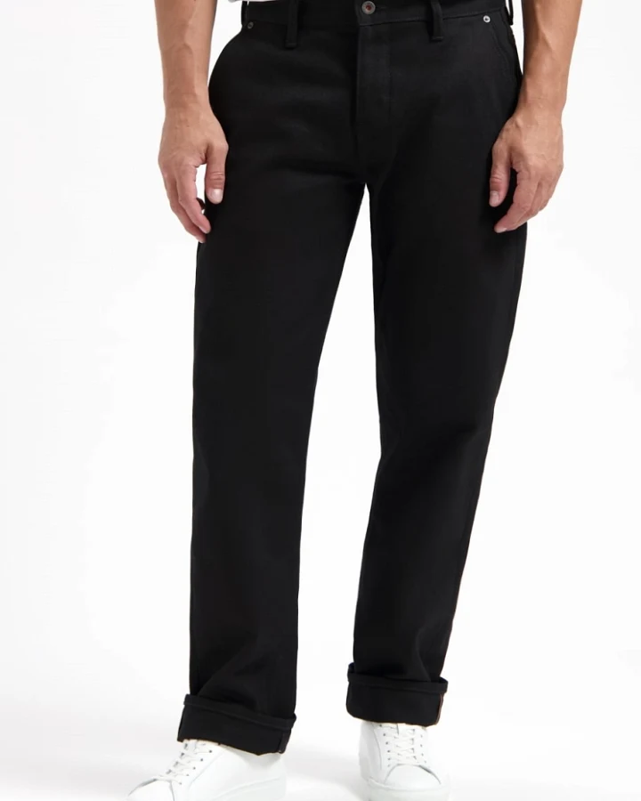 Kuyichi Herren vegan Hose Sterling Chino Schwarz
