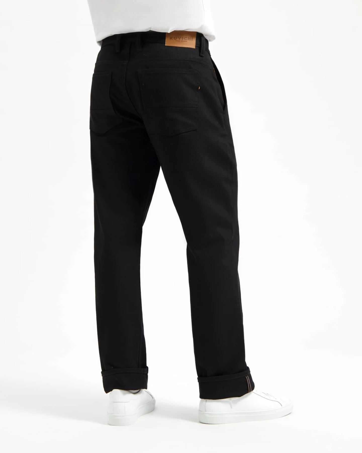 Kuyichi Herren vegan Hose Sterling Chino Schwarz – Ansicht 2