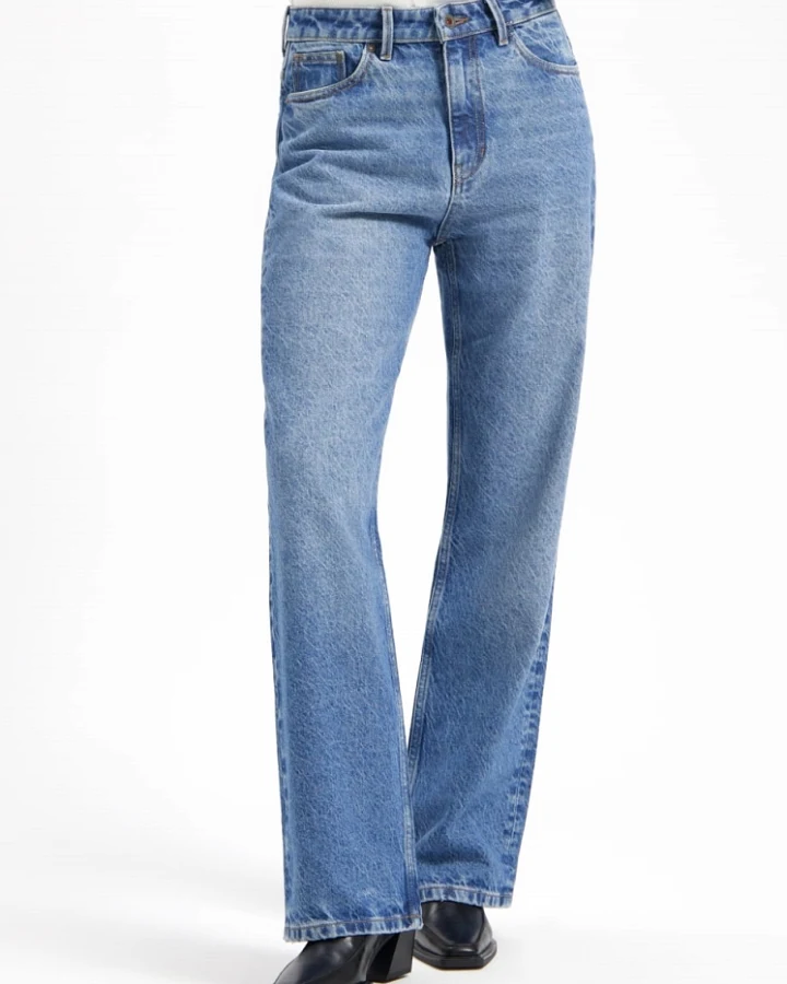 Kuyichi Damen vegan Jeans Izabella Straight Old Blue
