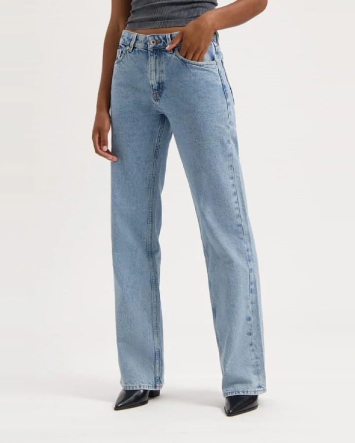 Kuyichi Damen vegan Jeans Lena Locker Heritage Blau