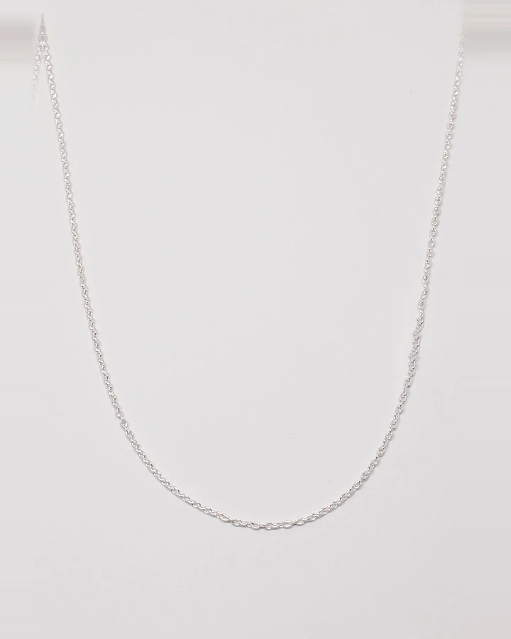 fejn Damen vegan Halskette Einfarbig Silber