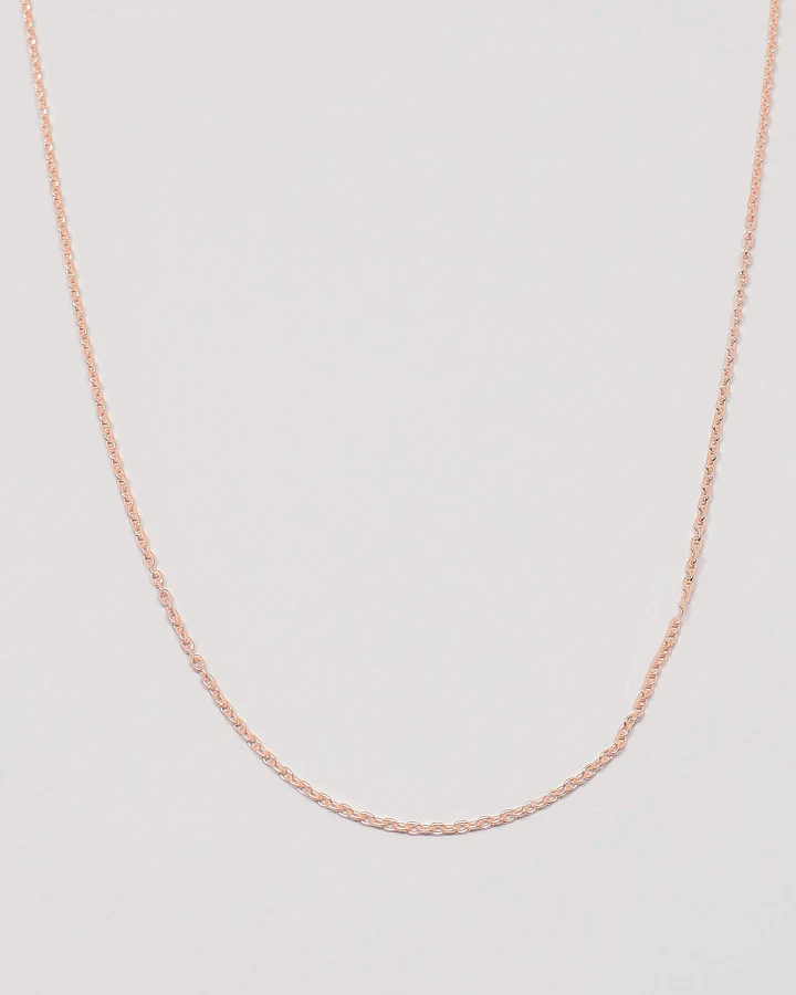 fejn Damen vegan Halskette Einfarbig Rose Gold