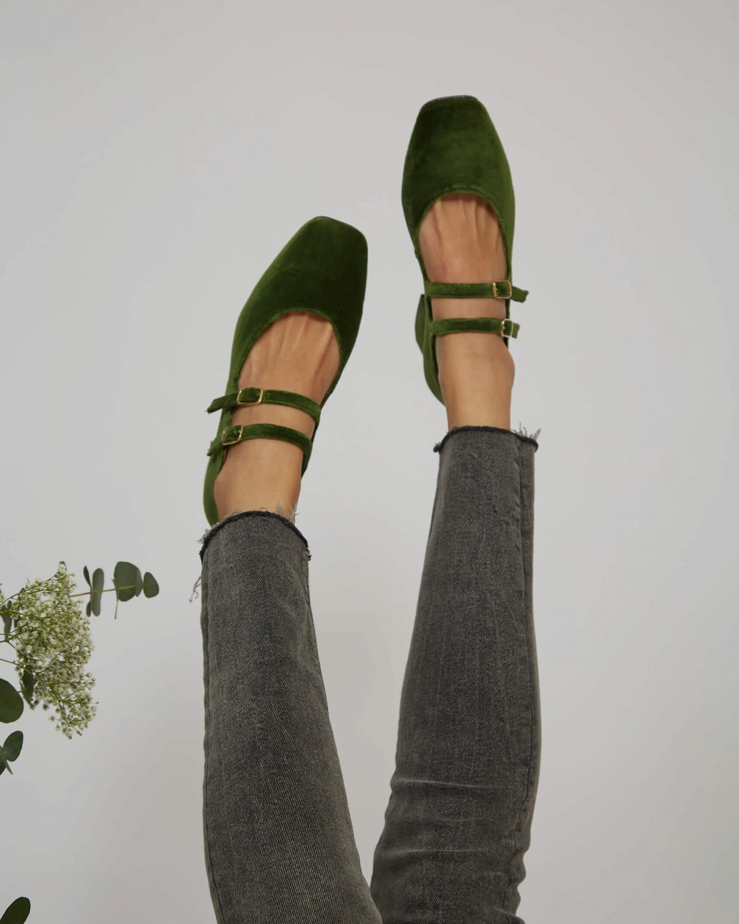 Momoc Damen vegan Pumps Montmartre Grün – Ansicht 2