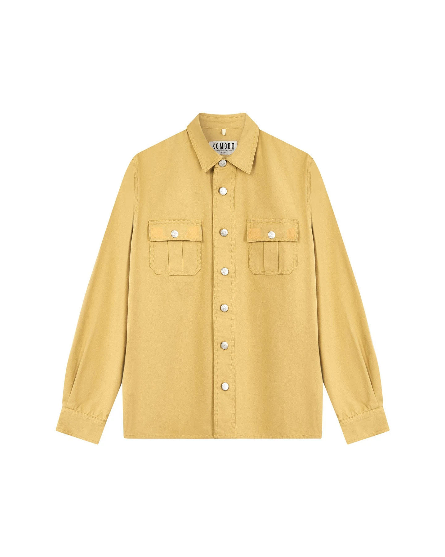 KOMODO Herren vegan Overshirt Jean Sand – Ansicht 2
