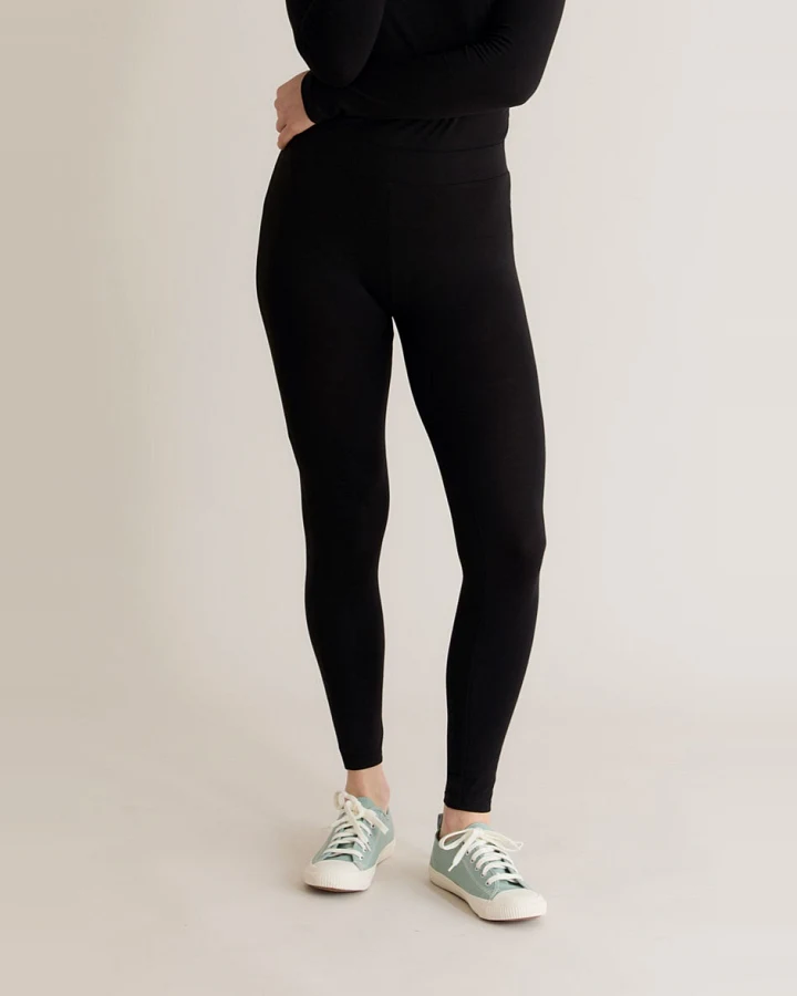 KOMODO Damen vegan Legging Sylvie Schwarz