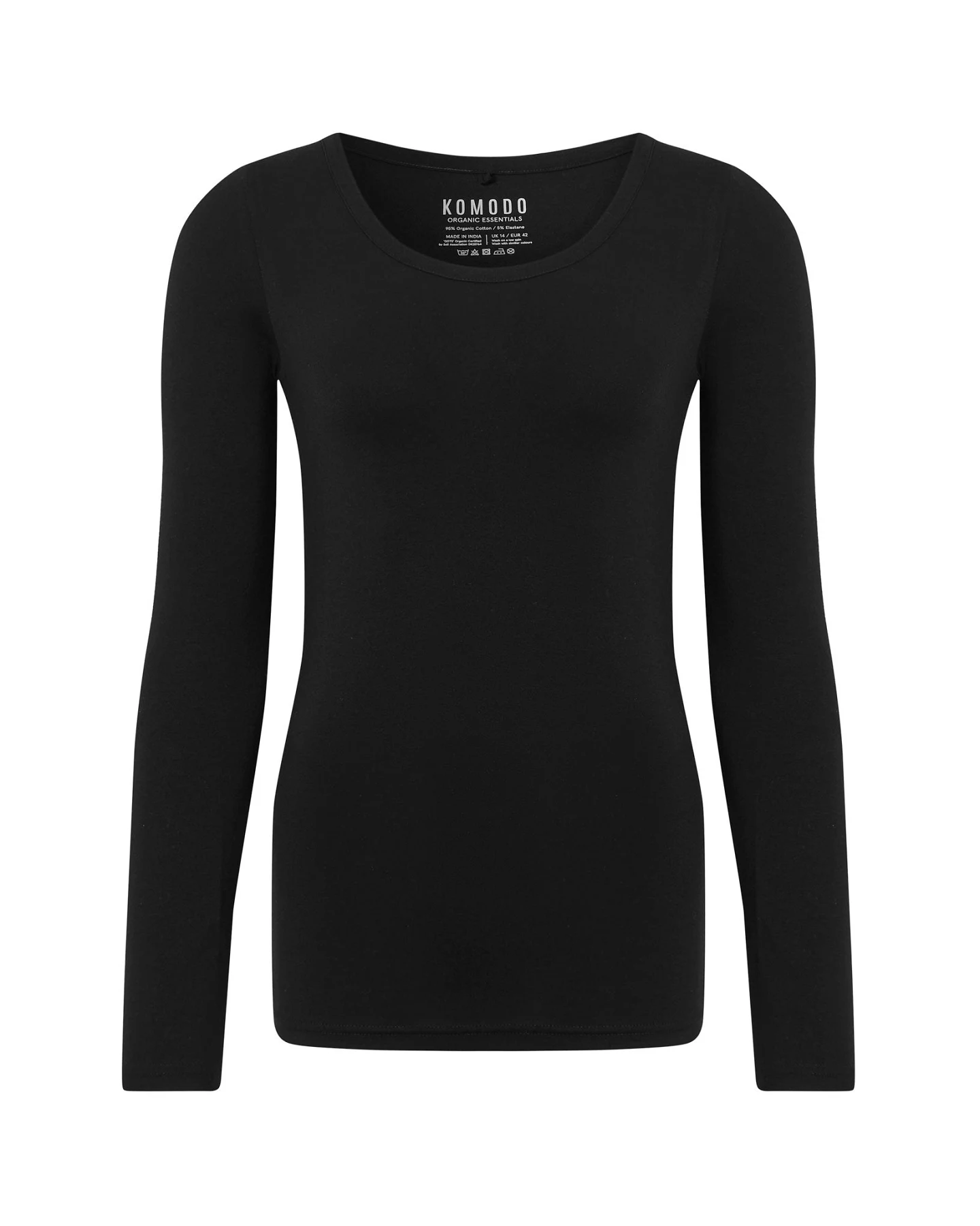 KOMODO Damen vegan Top Darcey Black – Ansicht 2