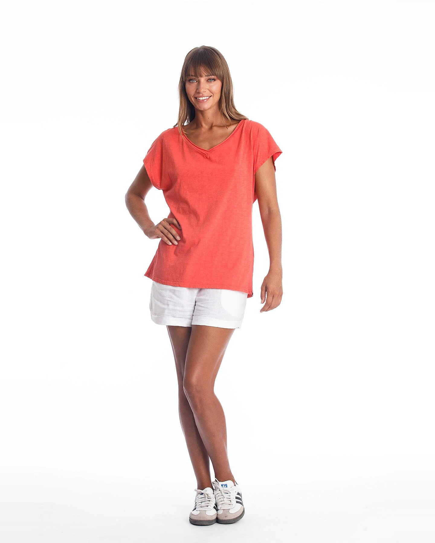 RAVENS VIEW IBIZA Damen vegan Oberteil Arizona Radian Red – Ansicht 2