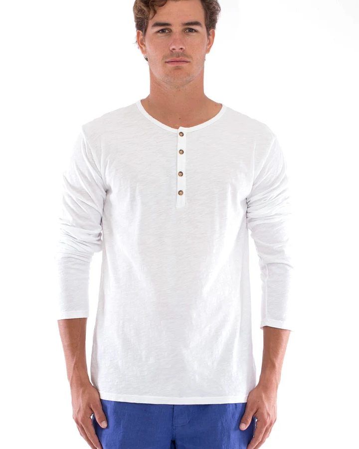 RAVENS VIEW IBIZA Herren vegan Tee Dylan Weiß