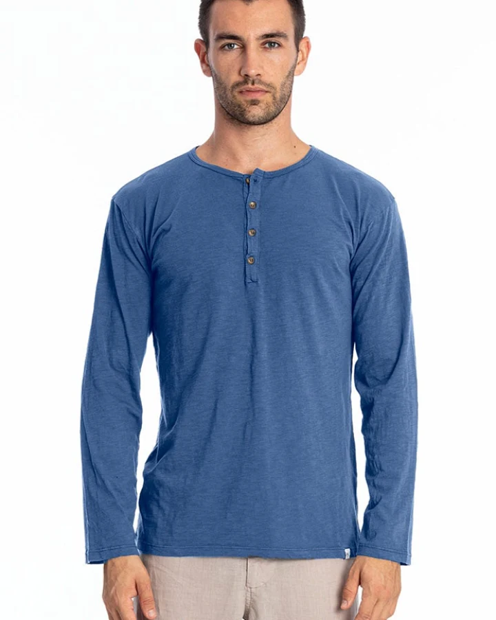 RAVENS VIEW IBIZA Herren vegan Tee Dylan Indigoblau