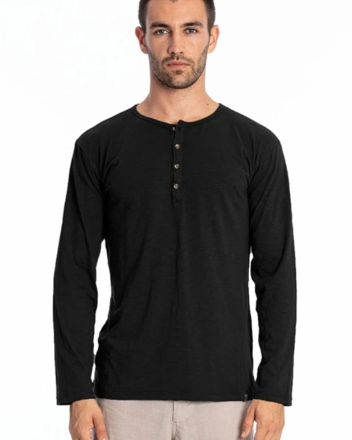 RAVENS VIEW IBIZA Herren vegan Tee Dylan Schwarz