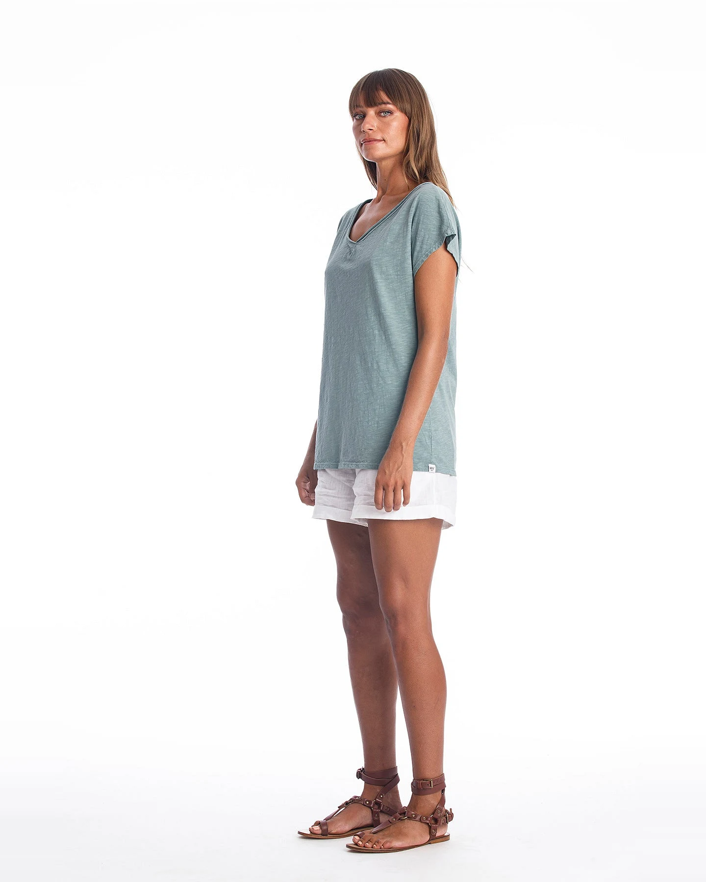RAVENS VIEW IBIZA Damen vegan Top Arizona Chinois Grün – Ansicht 2