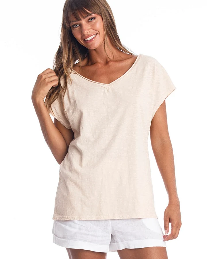 RAVENS VIEW IBIZA Damen vegan Oberteil Arizona Sand/Beige