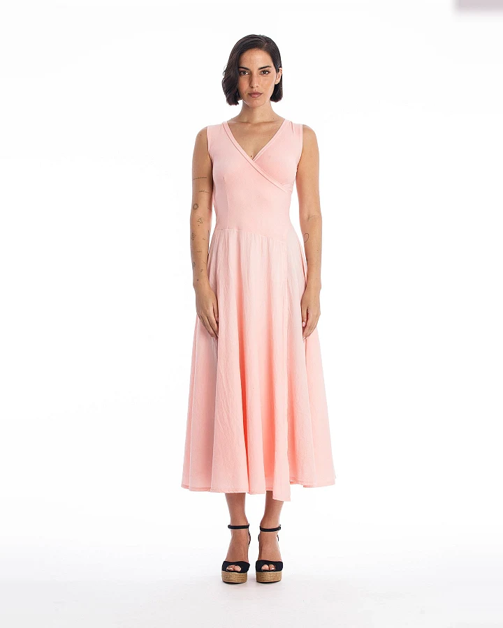 RAVENS VIEW IBIZA Damen vegan Kleid Veronika Ns Pink Panther