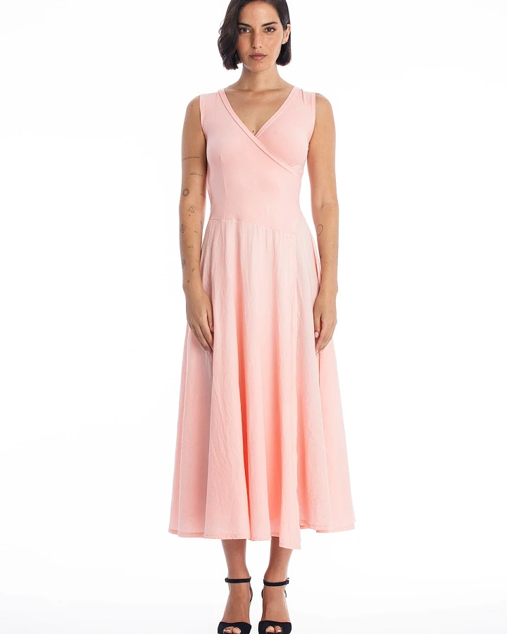 RAVENS VIEW IBIZA Damen vegan Kleid Veronika Ns Pink Panther