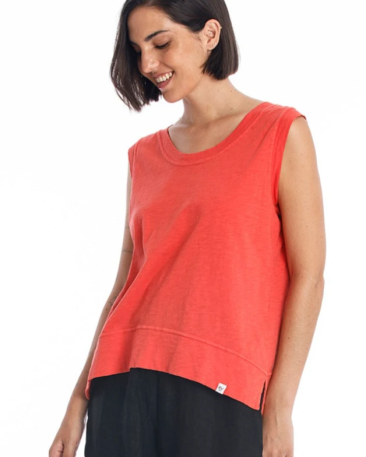RAVENS VIEW IBIZA Damen vegan Top Ivy Ns Radiant Red