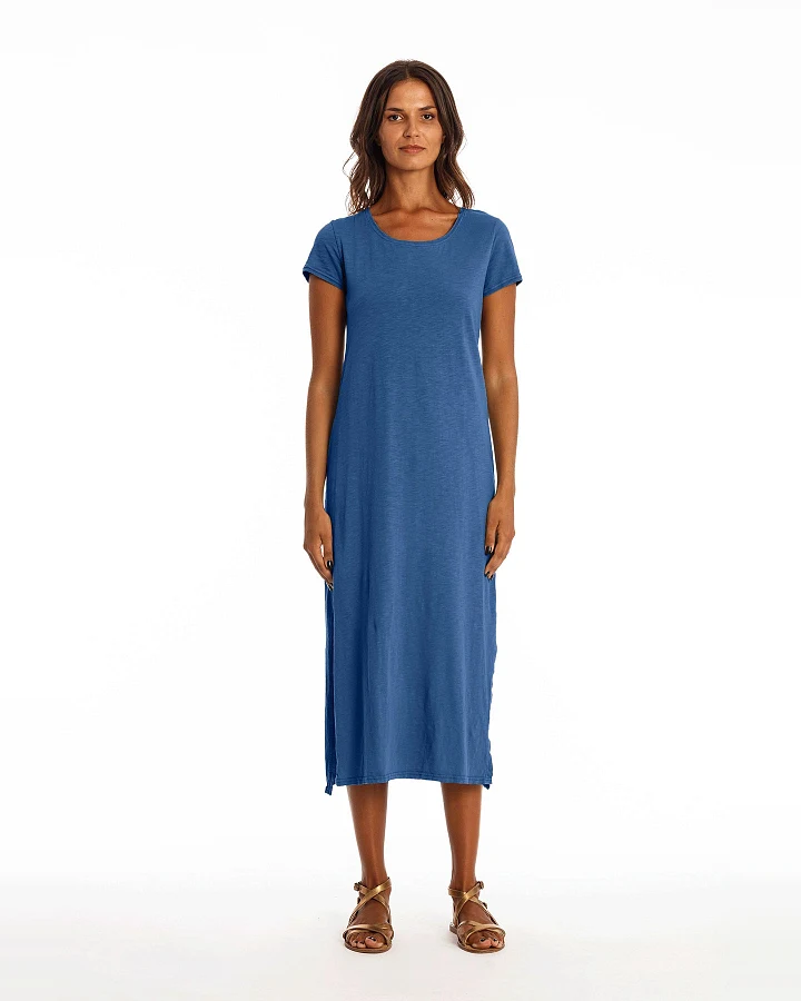 RAVENS VIEW IBIZA Damen vegan Kleid Lara Indigoblau