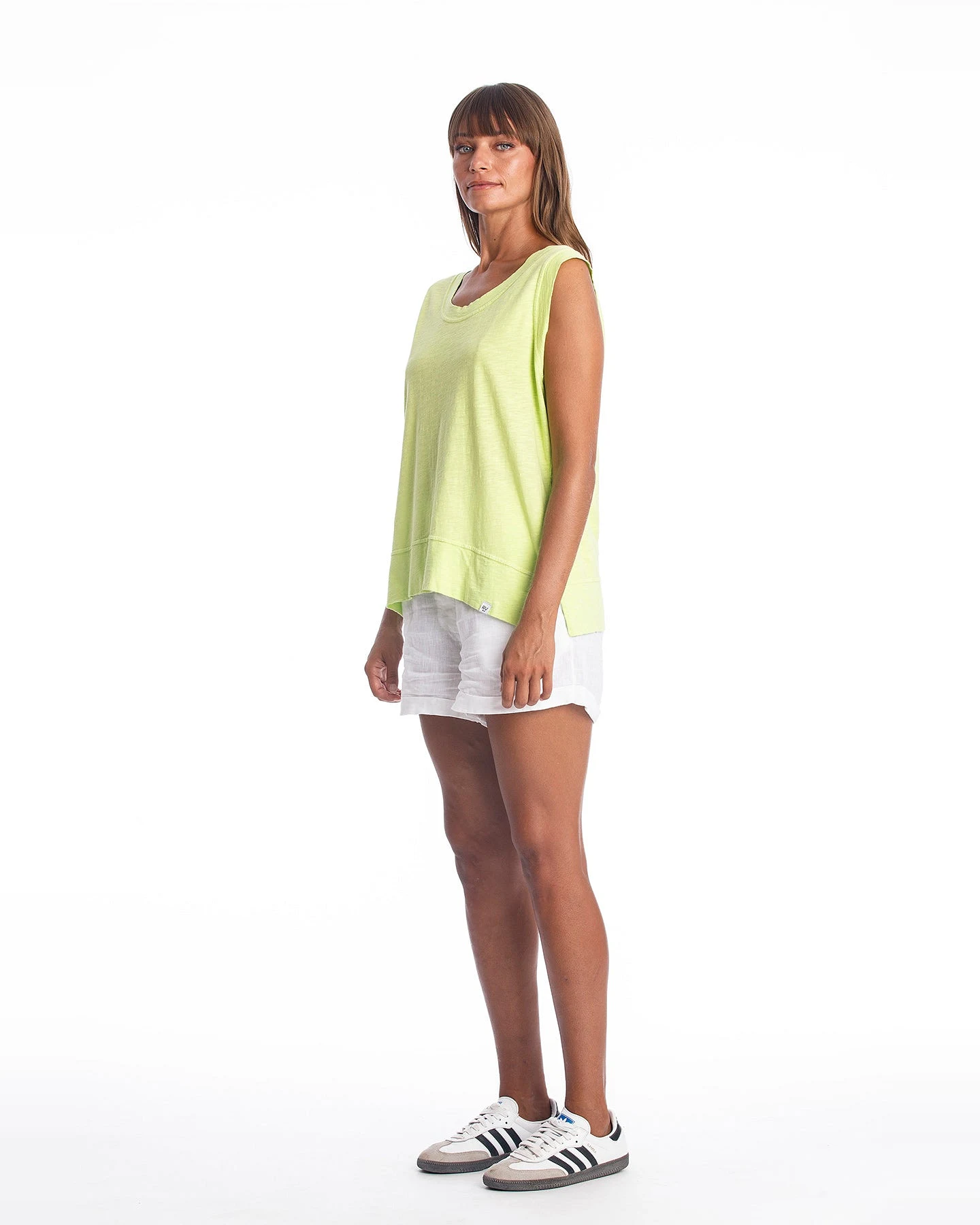 RAVENS VIEW IBIZA Damen vegan Top Ivy Ns Limette Gelb/Grün – Ansicht 2