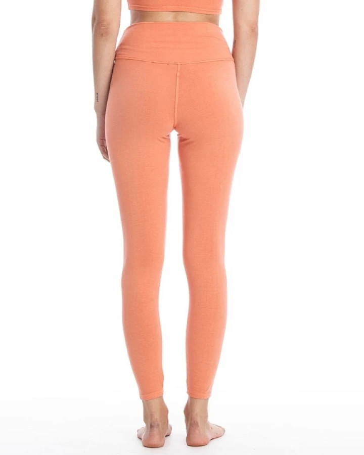 RAVENS VIEW IBIZA Damen vegan Legging Yoga Plus Apricot