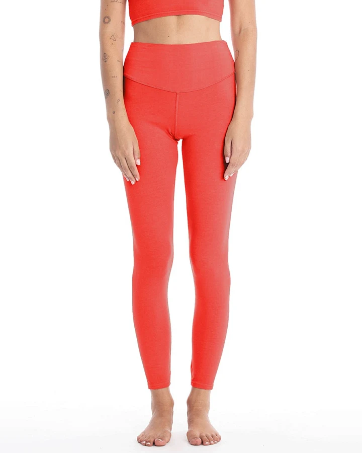 RAVENS VIEW IBIZA Damen vegan Legging Yoga Plus Radiant Red
