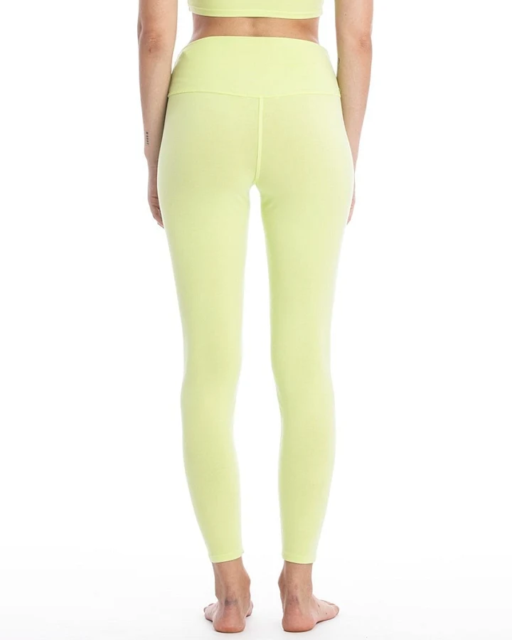 RAVENS VIEW IBIZA Damen vegan Legging Yoga Plus Limonengelb