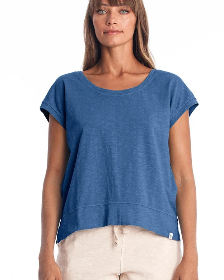 RAVENS VIEW IBIZA Damen vegan Top Ivy Indigoblau
