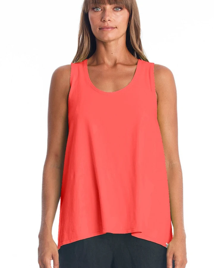 RAVENS VIEW IBIZA Damen vegan Top Easy Radiant Red