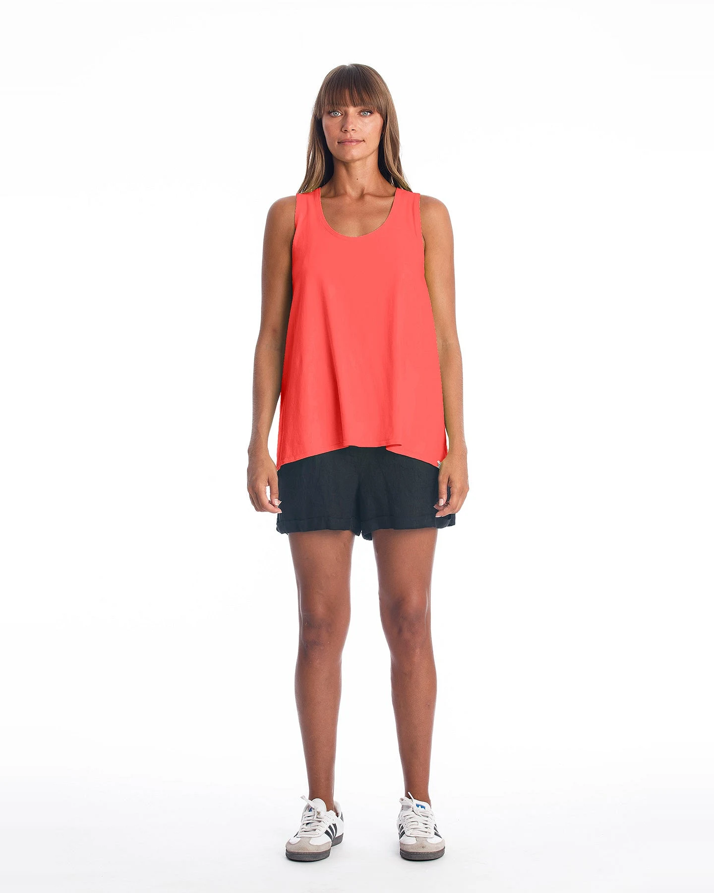 RAVENS VIEW IBIZA Damen vegan Top Easy Radiant Red – Ansicht 2