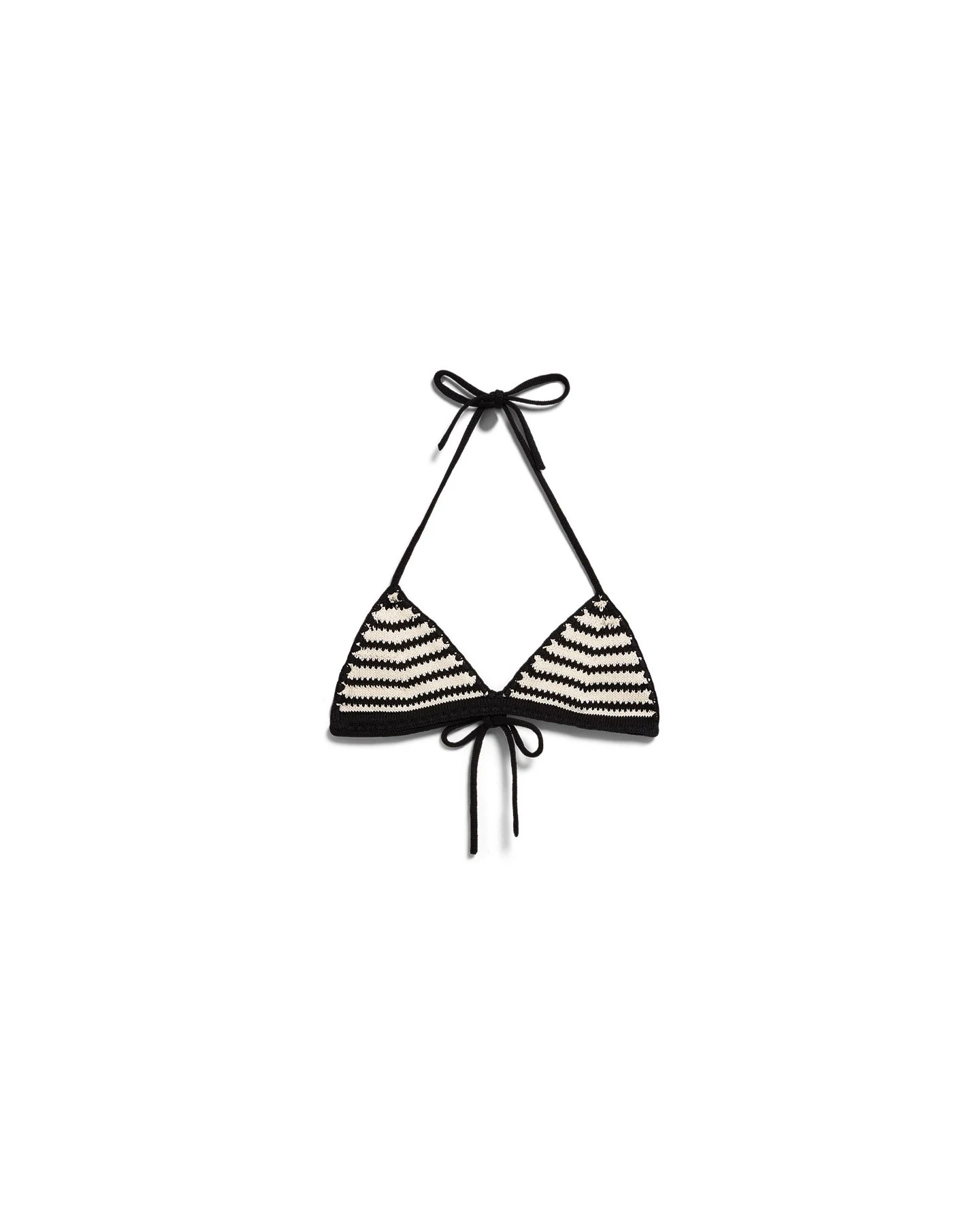 Stricktop Stripe Bikini Schwarz – Ansicht 6