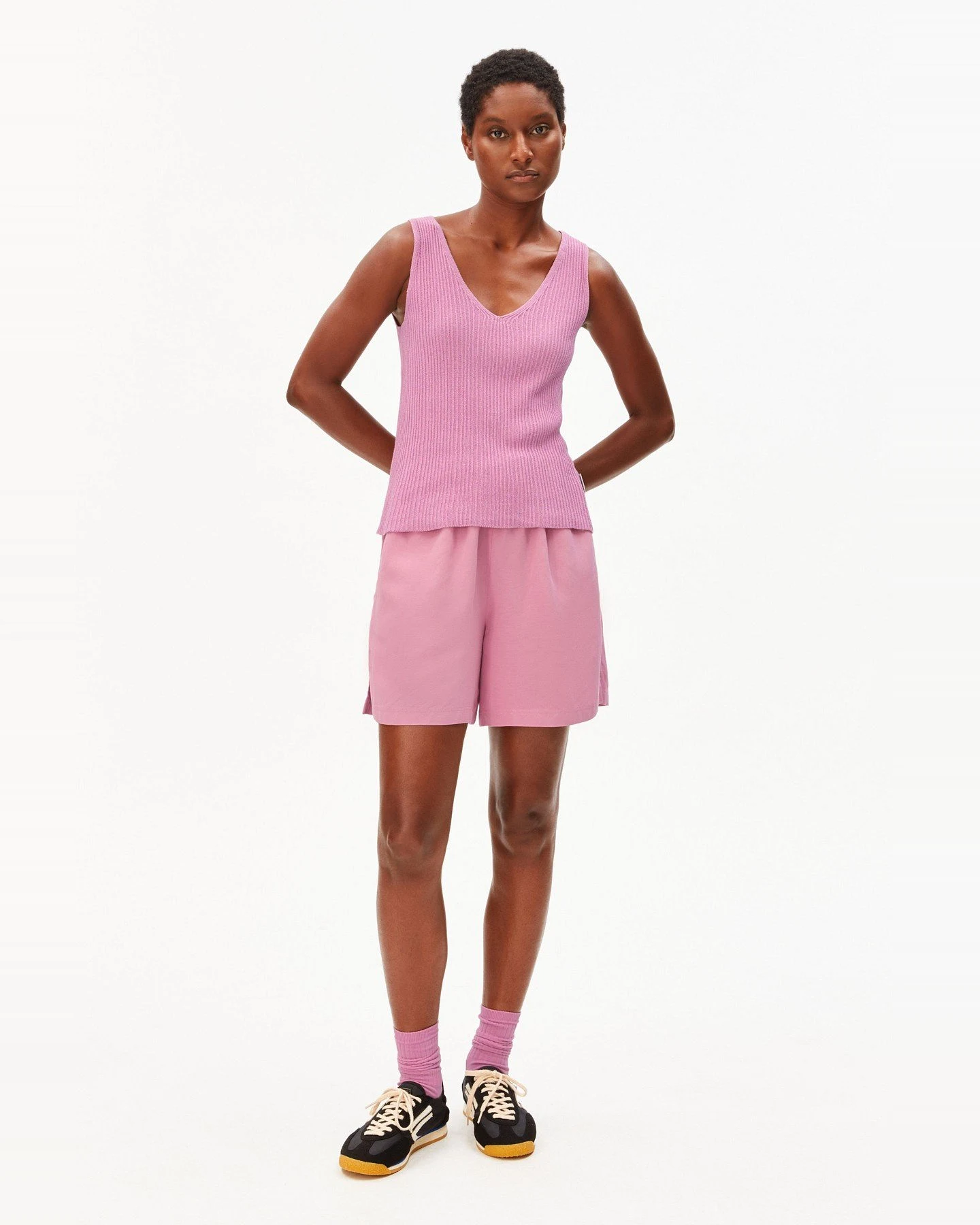 Stricktop Linen Blend Rosa – Ansicht 3