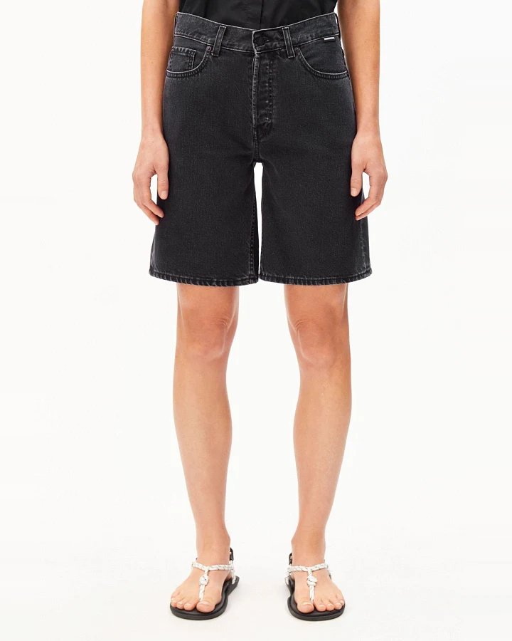 Jeansshorts Thalinaa Ebony Black