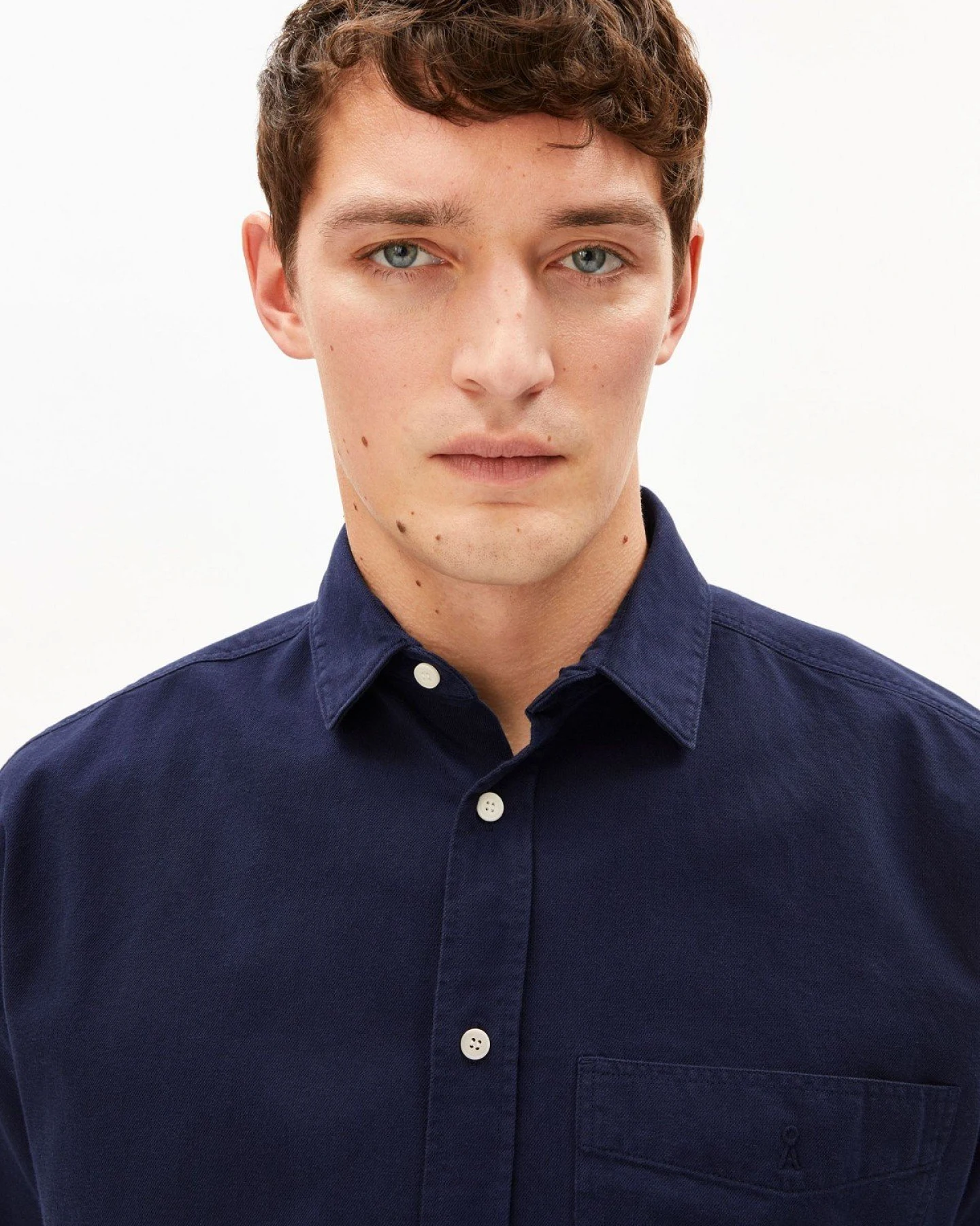 Hemd Lino Short Blau – Ansicht 2
