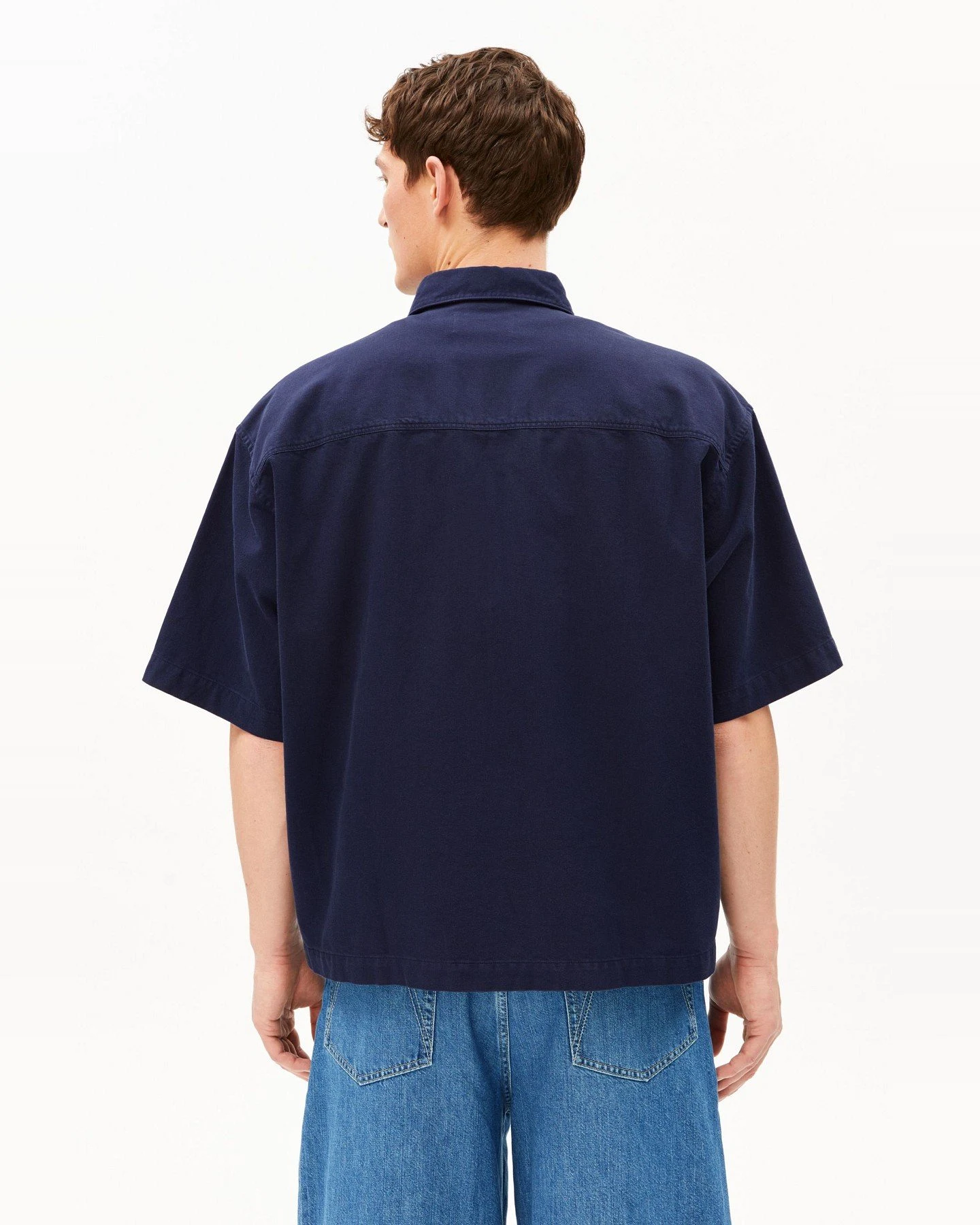 Hemd Lino Short Blau – Ansicht 5