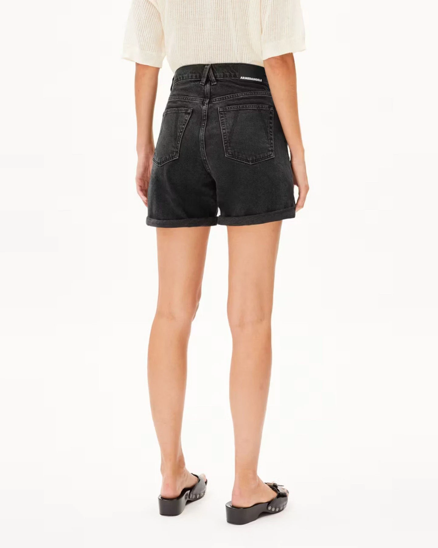 Jeansshorts Sheaari Ebony Black – Ansicht 3