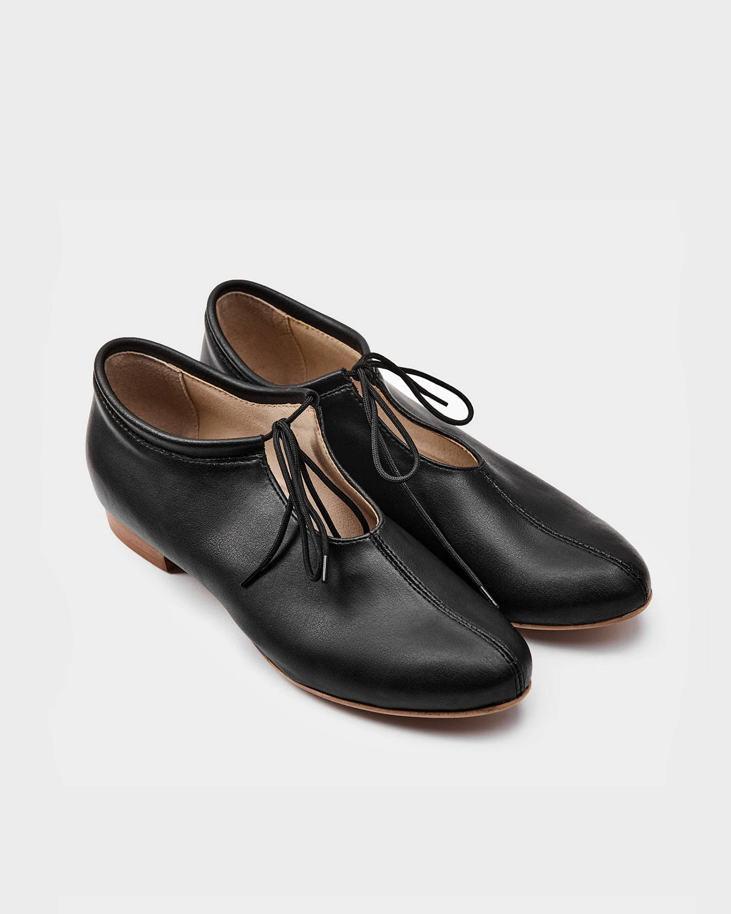 BOHEMA Damen vegan Ballerinas Akira Pumps Nopal Schwarz – Ansicht 2