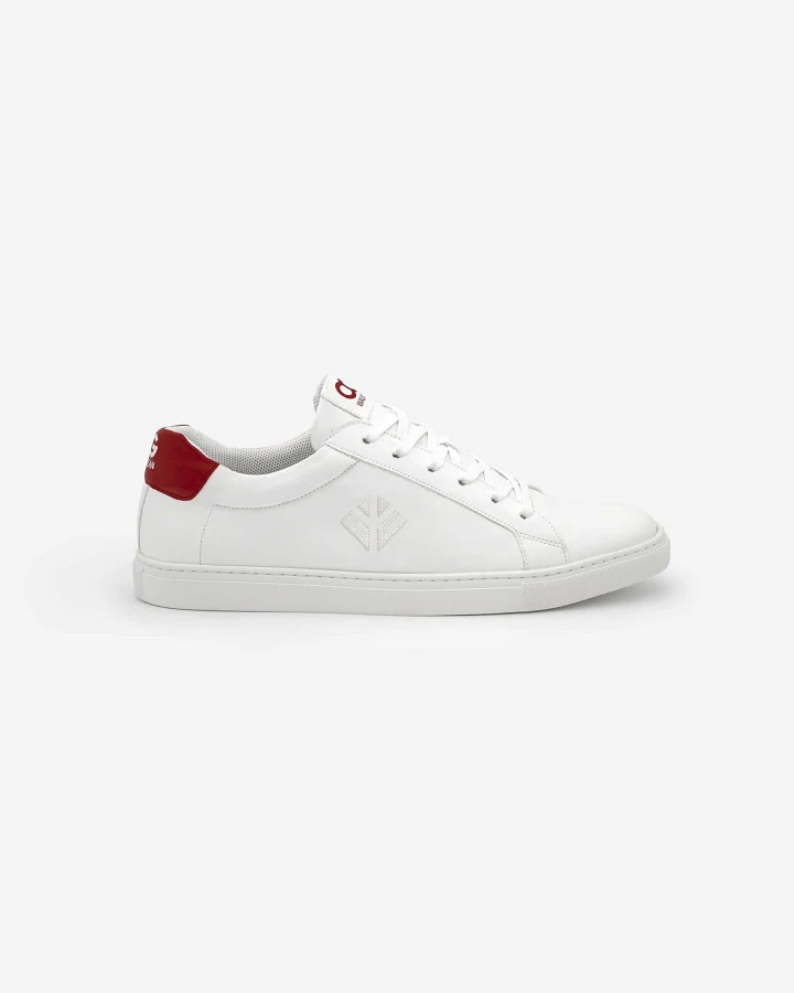 COG Herren vegan Sneaker Winton Cereals Weiß Rot