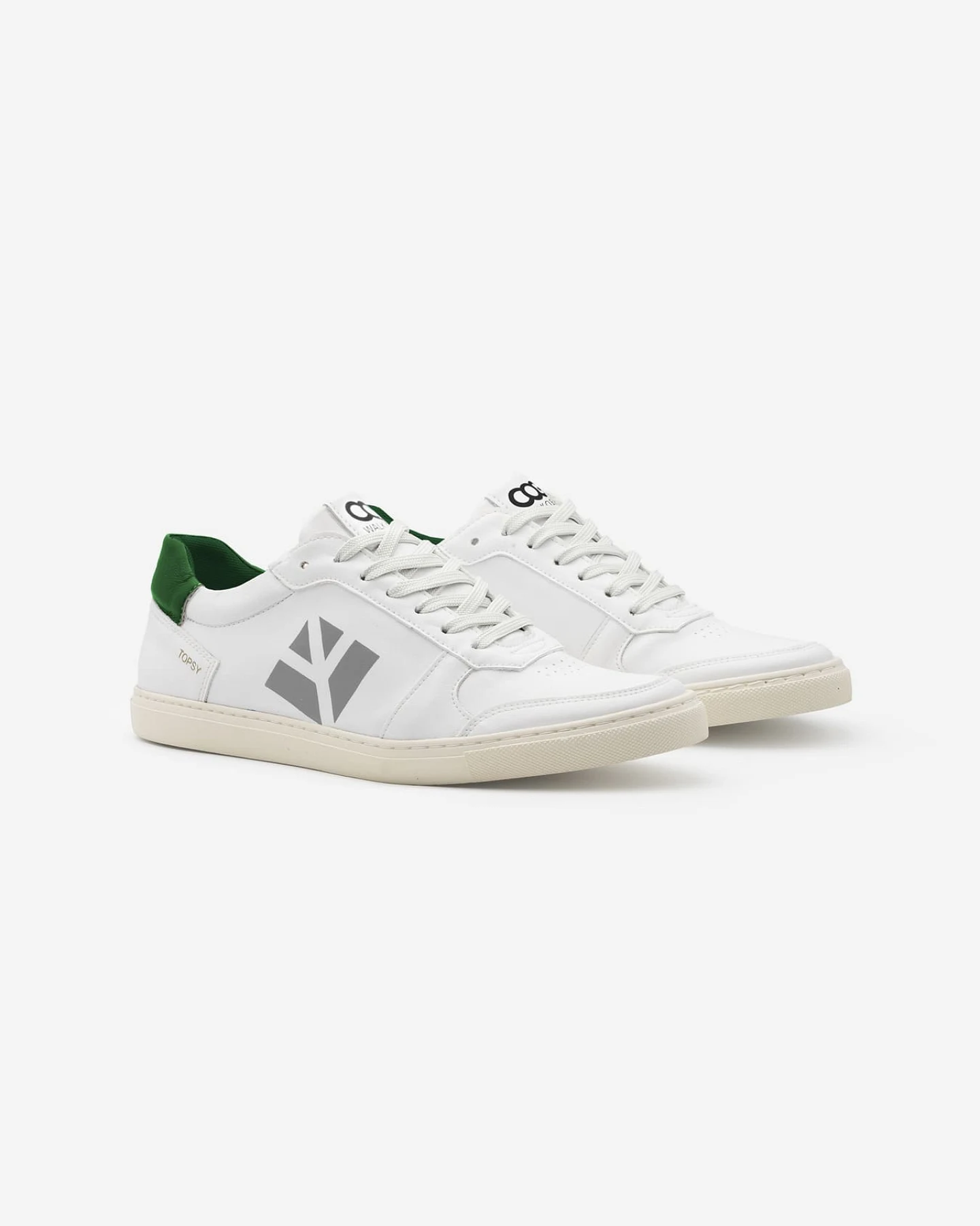 COG Damen vegan Sneaker Damen Topsy Weiß Grün Grau – Ansicht 2