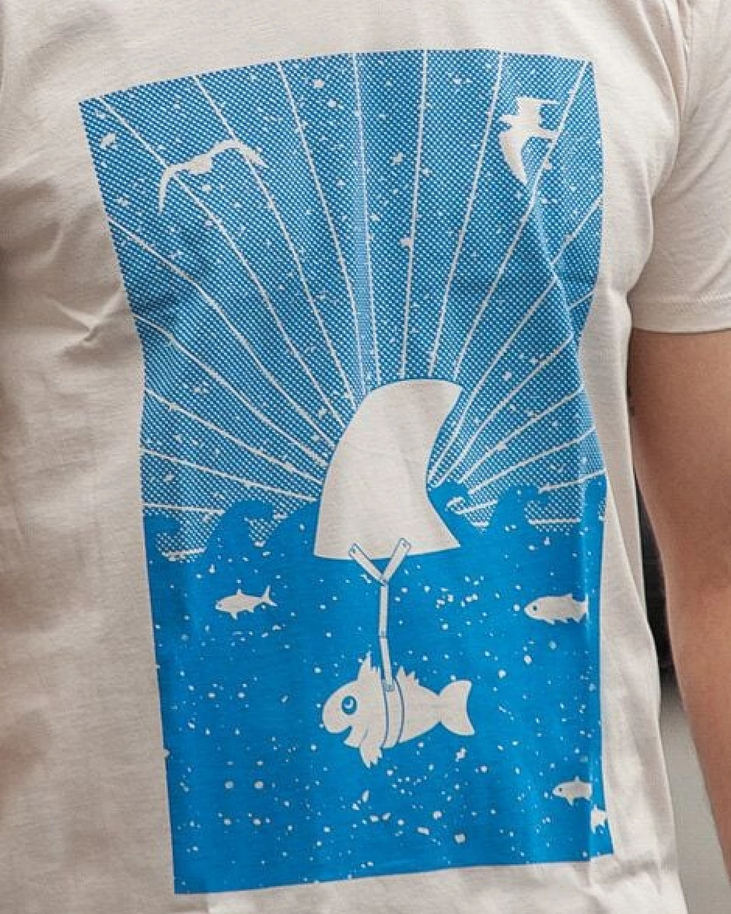 päfjes Fin Flosse - Fair Wear T-Shirt - Männer - Natur – Ansicht 2