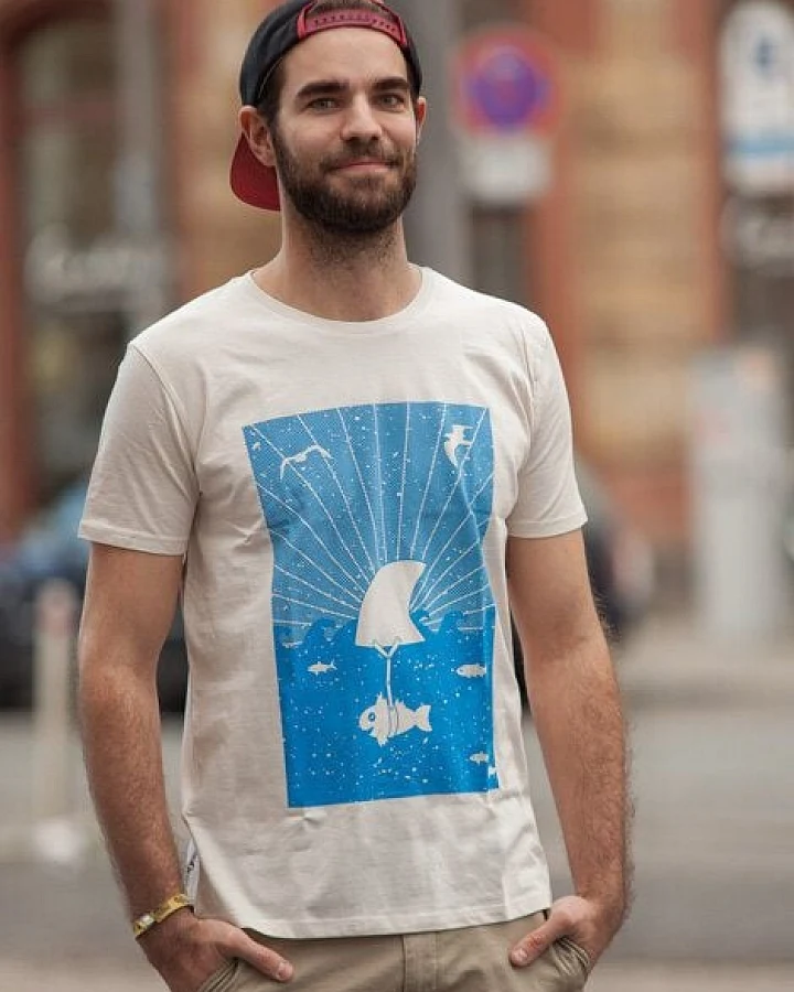 päfjes Fin Flosse - Fair Wear T-Shirt - Männer - Natur