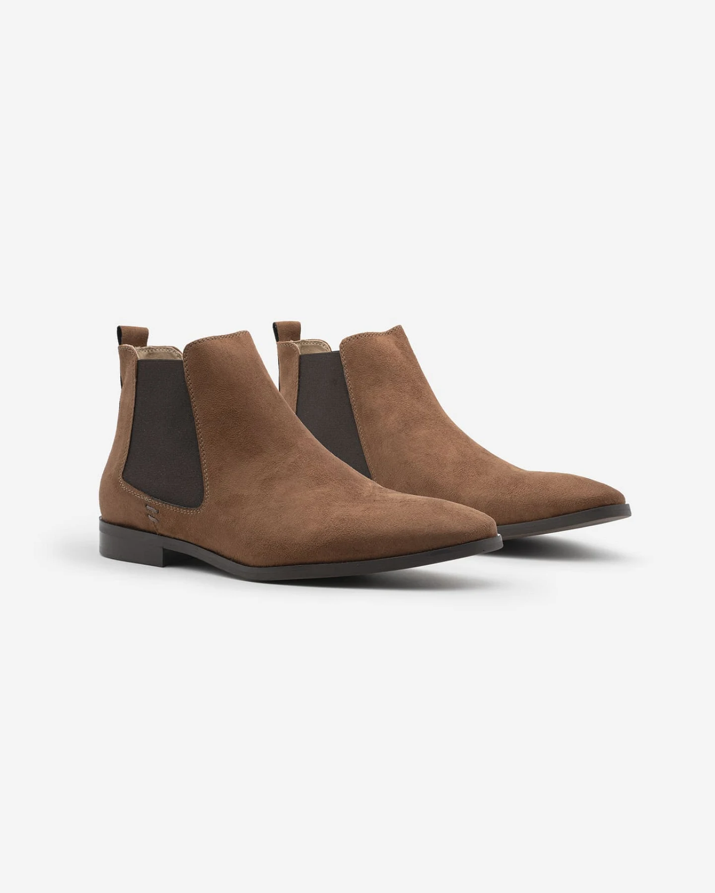 COG Herren vegan Stiefel Herren Chelsea Alan Vegan Nubuck Braun – Ansicht 2
