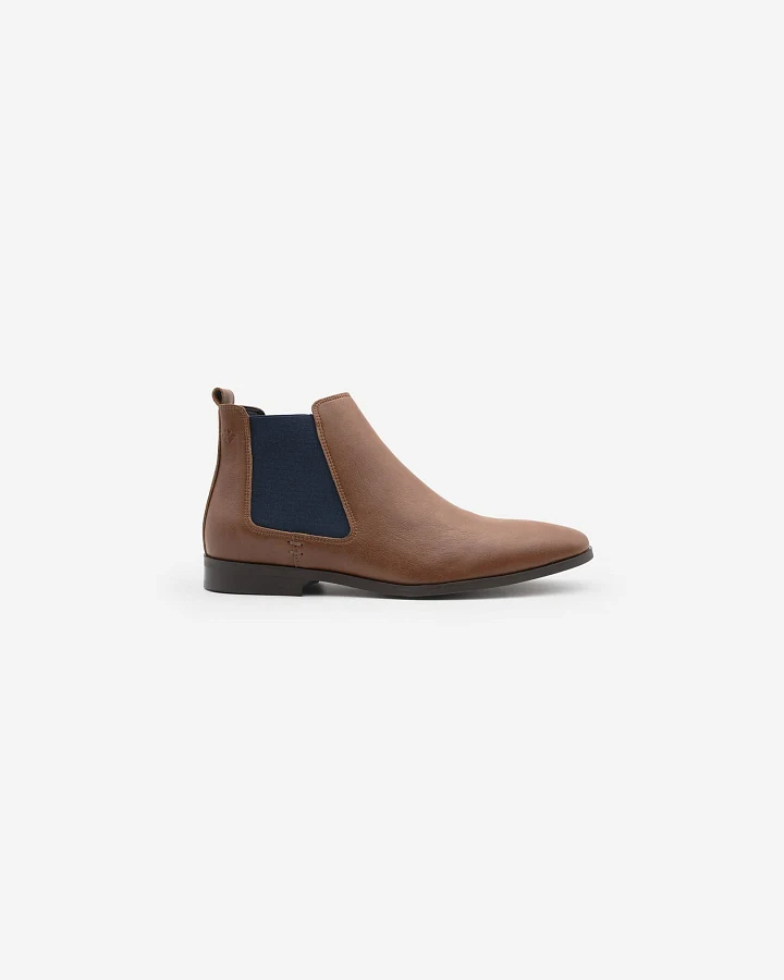 COG Herren vegan Stiefel Herren Chelsea Alan Brown