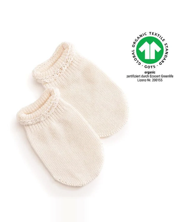 Sonnenstrick – Bio Baby-Kratzfäustlinge / Handschuhe aus Baumwolle (GOTS)