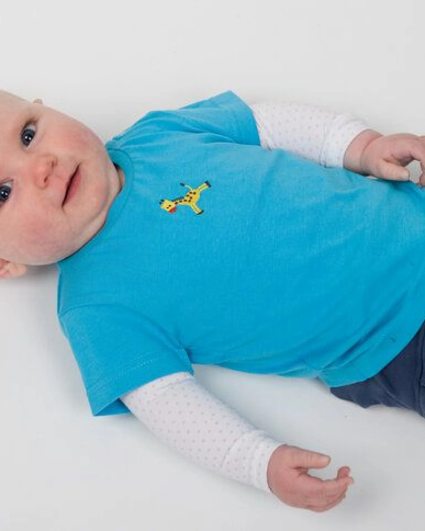 Kleine Freunde® - 3FREUNDE T-Shirt Giraffe Stickerei – Ansicht 2