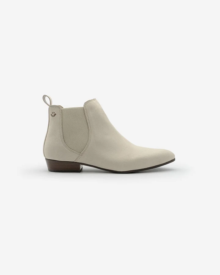 COG Damen vegan Stiefel Damen Chelsea Laika Beige