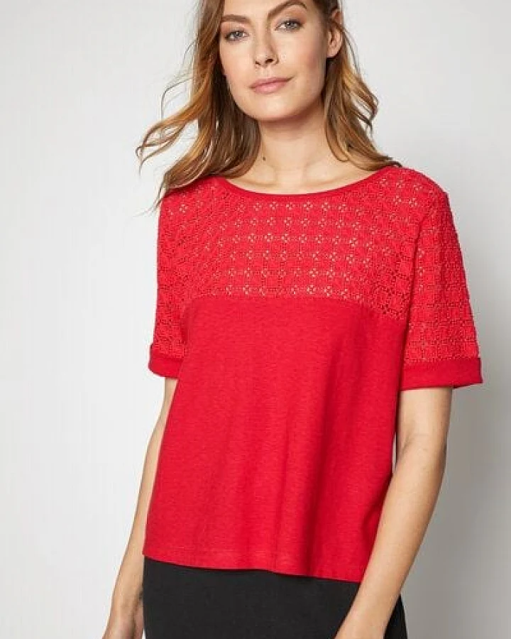 LANIUS Spitzenshirt