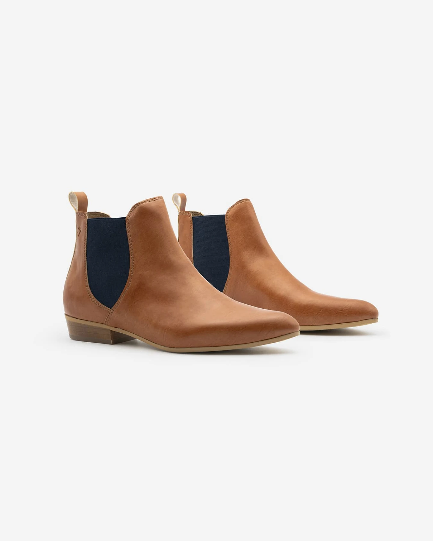 COG Damen vegan Stiefel Damen Chelsea Laika Camel – Ansicht 2