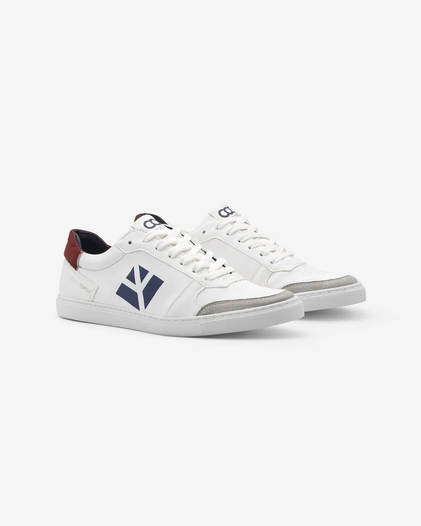COG Damen vegan Sneaker Damen Topsy Blau Weiß Rot – Ansicht 2